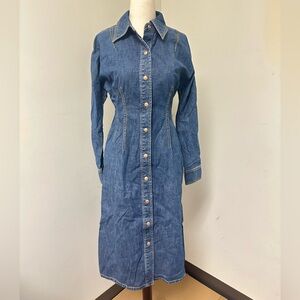 NWT Tory Burch denim shirt dress size 2